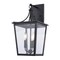 Vaxcel Cottage Grove, 21 in H, Black Outdoor Wall Sconce, 3-Light, Clear Glass T0818 - alternate 1