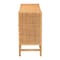 Bali & Pari Vivan Bohemian Honey Rattan and Mahogany Wood 3-Drawer Storage Cabinet 253-13911-ZORO - alternate 2