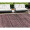 Homeroots 8' X 10' Merlot And Gray Striped Washable Indoor Outdoor Area Rug 588097 - alternate 1