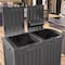 Suncast Dual Trash Hideaway, Peppercorn GHD6400P - alternate 2