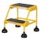 Vestil 18.5 H Steel Commercial Spring Loaded Rolling Ladder, 2 Steps LAD-2-Y - alternate 2