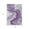 Homeroots 9' X 12' Purple And Silver Abstract Washable Indoor Outdoor Area Rug 618344 - alternate 4