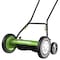 Earthwise 16" Reel Lawn Mower with Trailing Wheels 1816-16EW - alternate 2