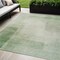 Homeroots 5' X 8' Artichoke Green Geometric Washable Indoor Outdoor Area Rug 608083 - alternate 1