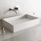 Vigo Montauk Modern White Matte Stone 23 in. L x 15 in. W x 5 in. H Rectangular Vessel Bathroom Sink VG04026 - alternate 2