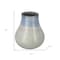 Homeroots 10" Blue And Gray Ombre Ceramic Round Table Vase 574265 - alternate 4