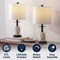 Jonathan Y Amner 20.5" Glass Modern Contemporary Fillable Glass LED Table Lamp, Oil Rubbed Bronze, 2PK JYL8508A-SET2 - alternate 3