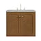 James Martin Vanities Laurent 30" Single Vanity, Honey Oak w/ 3 CM Victorian Silver Silestone Top 545-V30-HNO-3VSL - alternate 3