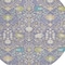 Homeroots 8' Lavender Blue And Green Round Oriental Washable Indoor Outdoor Area Rug 598060 - alternate 2