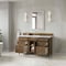 James Martin Vanities Brittany 60" Single Vanity, Pecan w/ 3 CM White Zeus Silestone Top 655-V60S-PCN-3WZ - alternate 3