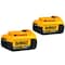 Dewalt 20V MAX* MATRIX XR PIECE HIGH CAPACITY PREMIUM SLIDE, 4 AH LI-ION BATTERY, 20 VDC DCB204-2 - alternate 1