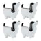 Homeroots Set of Four Black And White Polyresin 1 Ounce Animals Pot Planters 634278 - alternate 2