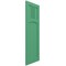 Ekena Millwork True Fit PVC San Miguel Mission Style Fixed Mount Shutters, Lilly Pads, 12W x 44H, PR TFP001SM12X044LP - alternate 3