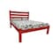 Homeroots Red Solid Wood Queen Bed Frame 546896 - alternate 2