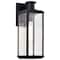 Nuvo Luca, Medium Outdoor Lantern, Sand Black Finish, Clear Beveled Glass 60/8511 - alternate 2
