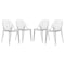 Leisuremod Cornelia Modern Stackable Dining Chair with Cut-Out Tree Design, Clear, 4PK C18CL4 - alternate 1