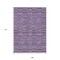 Homeroots 9' X 12' Purple And Lavender Striped Washable Indoor Outdoor Area Rug 587930 - alternate 4