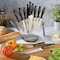 Gibson Soho Lounge 16 Piece Stainless Steel Cutlery Knife Set in Black With Acrylic Stand 82671.16RR - alternate 4