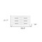 Homeroots 59" White Six Drawer Double Dresser 544019 - alternate 4