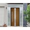 Vdomdoors Steel Door Deux 1744 Natural Oak 2 Sidelight and Transom White Window Stainless Inserts Single Mode DEUX1744EXD-OAKW-W12+36+12xH80+16-RH-O - alternate 2