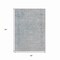 Homeroots 5' X 8' Silver And Beige Abstract Washable Indoor Outdoor Area Rug 616029 - alternate 3