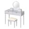 Homeroots 39" Silver Wood Two Drawer Dresser 714260 - alternate 2