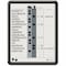 Quartet In/Out Board, Porcelain, 14 in, 11 in, Plastic Frame, White/Gray, Gloss 750 - alternate 1