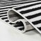 Jonathan Y Aarhus High-Low Minimalist Scandi Striped Black/White 5 ft. x 8 ft. Area Rug SCN102F-5 - alternate 2