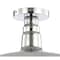 Jonathan Y Camila 14" 1-Light Classic Industrial Indoor/Outdoor Iron LED Semi-Flush Mount, Chrome JYL9516B - alternate 3