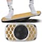 Homeroots Bamboo and Silver Active Standing Desk Balance Board 397717 - alternate 1