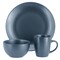 Gibson Home Everyday Plus 12 Piece Round Stoneware Dinnerware Set in Blue 142564.12 - alternate 2