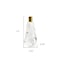 Homeroots 8" Clear And Gold Geo Faceted Crystal Tabletop Taper Candlestick 590219 - alternate 3