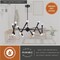 Vaxcel Drake 16-Light 29 in W Matte Black Mid-Century Modern Chandelier, Ceiling Pendant Fixture H0292R - alternate 4