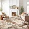 World Rug Gallery Botanical Scroll Area Rug 7 ft 10 in x 10 ft Beige WR144BEIGE8X10 - alternate 2