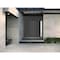 Vdomdoors Front Exterior Prehung Metal-Plastic Double Doors / MANUX 8111 Antracite / Sidelite Exterior Window MANUX8111DEXD-ANT-LH-W72+14xH80 - alternate 2