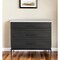 Homeroots 36" Black And White Solid Wood And Marble Three Drawer Dresser 391999 - alternate 2