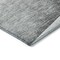 Homeroots 10' X 14' Gray Silver And Charcoal Floral Washable Indoor Outdoor Area Rug 582253 - alternate 2