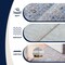 Jonathan Y Petunia Distressed All-Over Floral Border Non-Slip Washable Rose Clay/Gray 8ft x 10ft Area Rug PTN102D-8 - alternate 2
