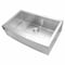 Ackland SleekSteel Stainless Steel 21in. x 33in. 16 Gauge Farmhouse Undermount Single Bowl Kitchen Sink AKKSS-16-3321FHA-SB - alternate 2