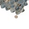 Apollo Tile Majeste 10.8 in. x 11.3 in. Glossy Blue Glass Mosaic Wall and Floor Tile 8.48 sq. ft./case, 10PK APLASL8804A - alternate 3