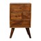Homeroots 24" Brown Solid Wood Two Drawer Nightstand 701731 - alternate 1