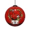 Homeroots Reindeer with Plaids and Cardinals Hand Painted Mouth Blown Glass Ornament 477498 - alternate 1