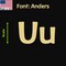 Aacc Self-Adhesive Vinyl Letter: u, Scale: 17 in. Color: Gold Font: Anders by, 12PK AACC-Anders-lu-Gold-I17x12 - alternate 1