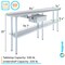Amgood 14 in. x 84 in. Stainless Steel Table With Drawer AMG WT-1484 + DRAWER-1510-Z - alternate 2