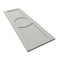 Ekena Millwork True Fit PVC Center Circle Arts & Crafts Fixed Mount Shutters, Hailstorm Gray, 12W x 28H, PR TFP001AC12X028ST - alternate 2