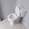 Jones Stephens White Deluxe Molded Wood Toilet Seat, Closed Front, Cover, Slow-Close, QuicKlean Hinges, Round C013WDS00 - alternate 2