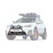 Warn Grille Guard 1Piece; Powder Coated; Black; Steel; With Brush Guards; 2 In Diameter Cross Bars 106236 - alternate 3