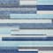 Homeroots 9' X 12' Blue Gray And Ivory Striped Washable Indoor Outdoor Area Rug 613264 - alternate 4
