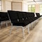 Flash Furniture Black Fabric Church Chair, PK4 4-XU-CH0221-BK-SV-BAS-GG - alternate 3
