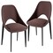 Leisuremod Amalfi Collection Fabric Modern Dining Chair in Plum Purple, 2PK AC48PR2 - alternate 1